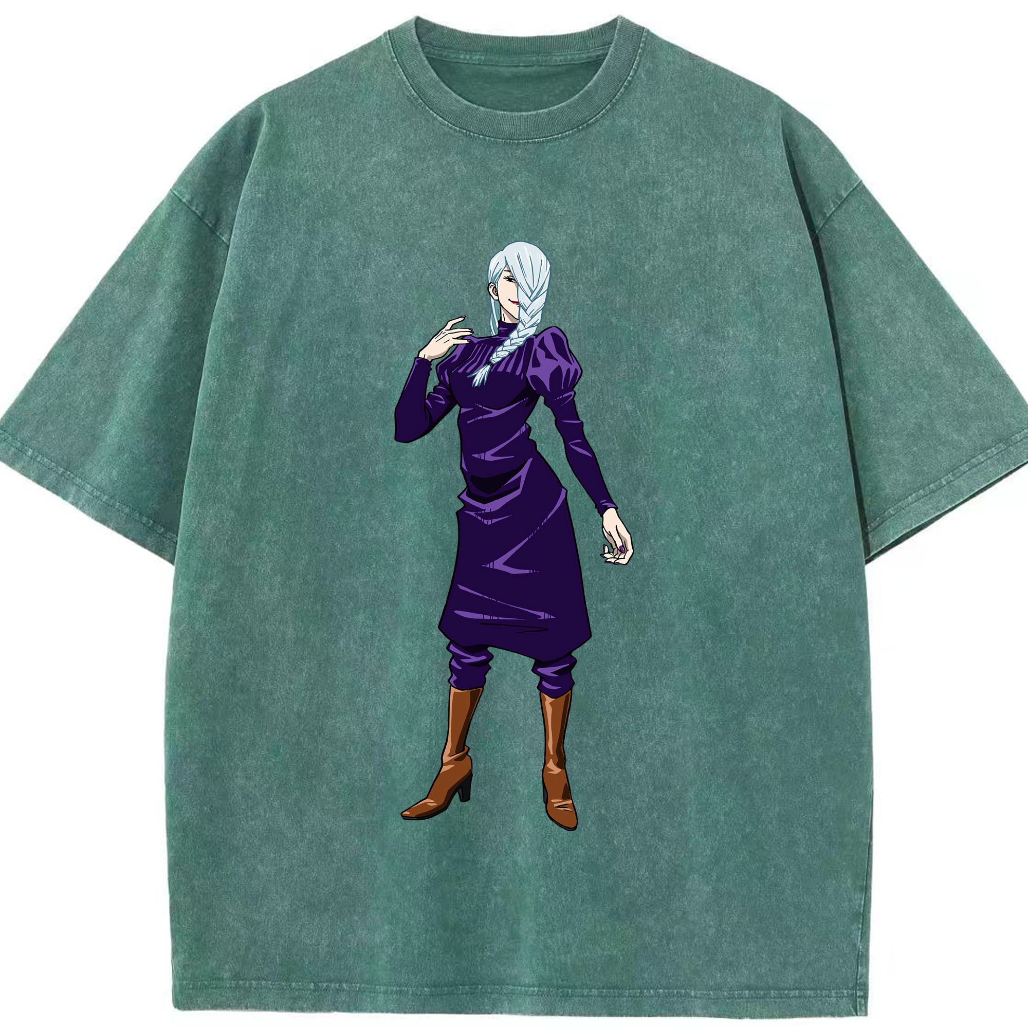 （画像用） 呪術廻戦 Jujutsu Kaisen 綿100% ヴィンテージ風 半袖Tシャツ（フロントプリント）